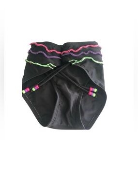 NEW Black Bikini Bottom with Pink and Green Accents to mix and match it up with